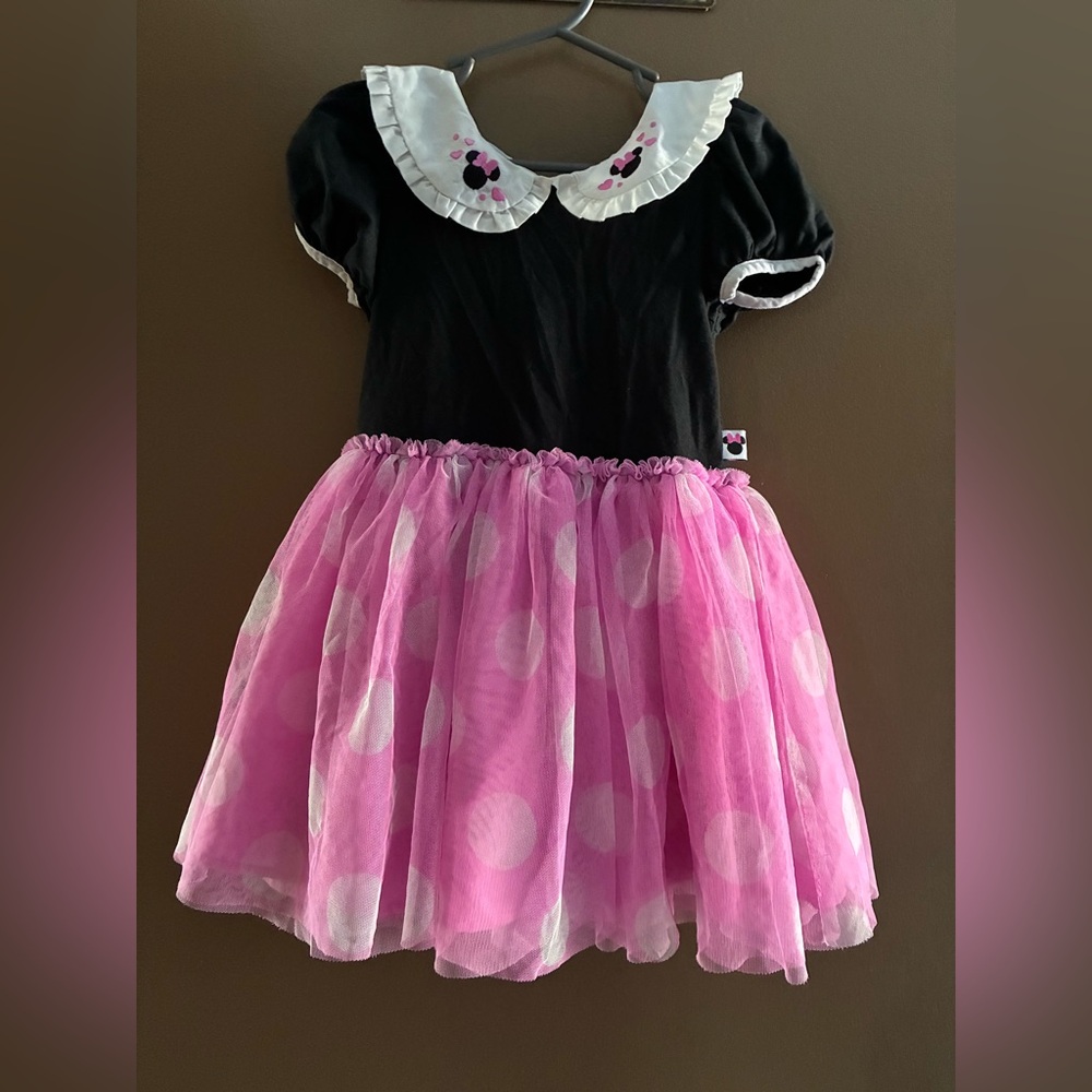 Disney Black and Pink Polka Dot Costume Dress